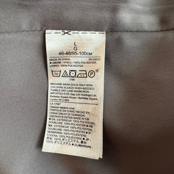 Banana Republic Gray Lined Camisole Tank Top NWT Size L - Picture 5 of 5